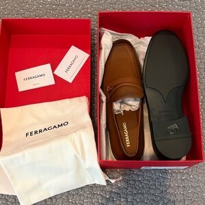 Salvatore Ferragamo Men's Tan Loafers
